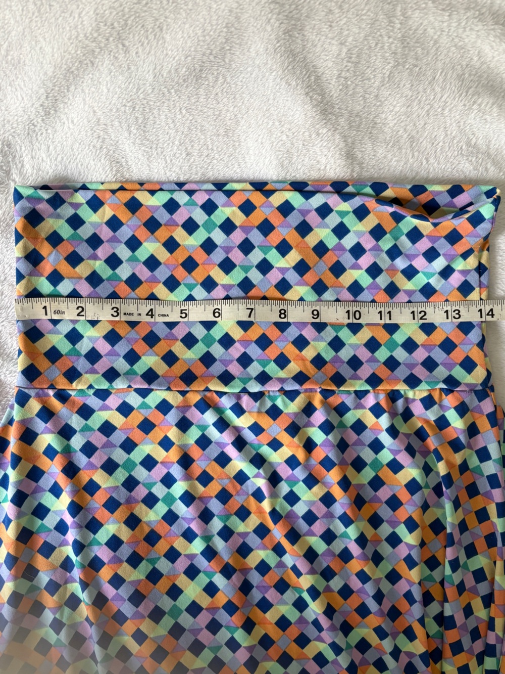 LuLaRoe Multi-Color Diamond Print Maxi Skirt - Picture 9 of 9